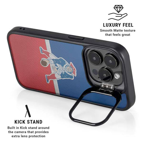 NFL New England Patriots Vintage iPhone 16 Pro Kickstand Case