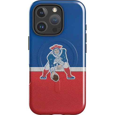 NFL New England Patriots Vintage iPhone 16 Pro Max Magsafe Impact Case