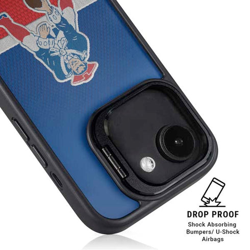 NFL New England Patriots Vintage iPhone 16e Kickstand Case