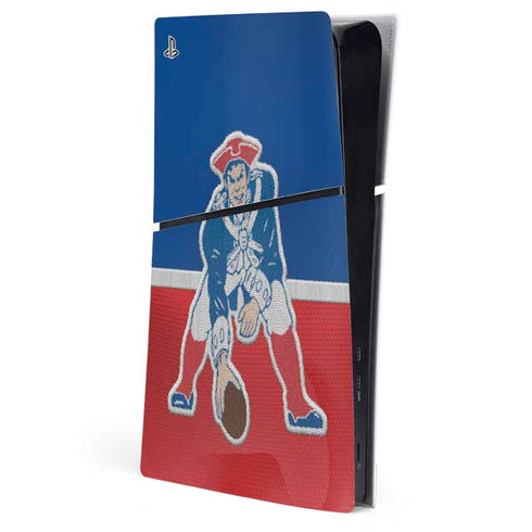 NFL New England Patriots Vintage PS5 Slim Digital Edition Console Skin