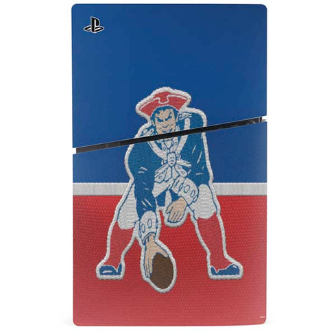 NFL New England Patriots Vintage PS5 Slim Digital Edition Console Skin