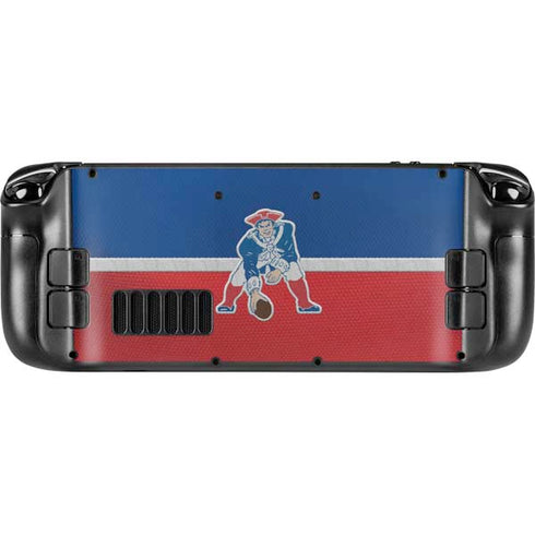 NFL New England Patriots Vintage Steam Deck Handheld Gaming Computer OLED Skin