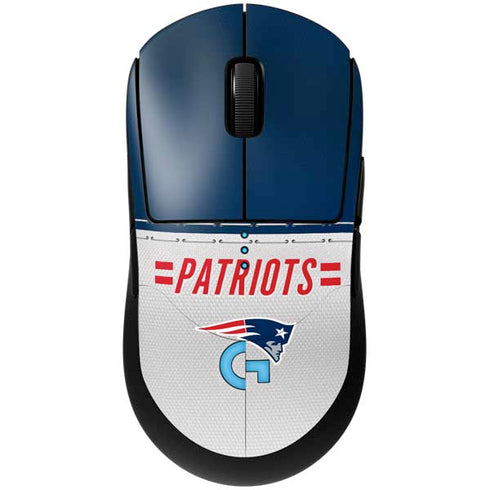 NFL New England Patriots White Striped G Pro Wireless Gaming Mouse Skin