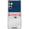 NFL New England Patriots White Striped Gabb Phone 4 Clear Case