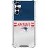 NFL New England Patriots White Striped Gabb Phone 4 Clear Case