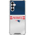 NFL New England Patriots White Striped Galaxy A16 5G Clear Case