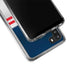 NFL New England Patriots White Striped Galaxy A21 Clear Case