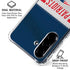 NFL New England Patriots White Striped Galaxy A36 5G Clear Case