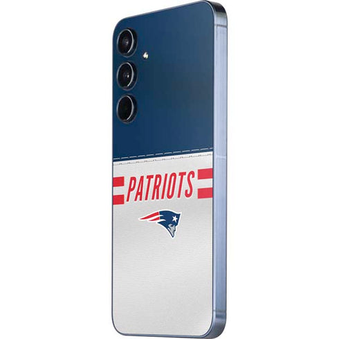 NFL New England Patriots White Striped Galaxy A36 5G Skin