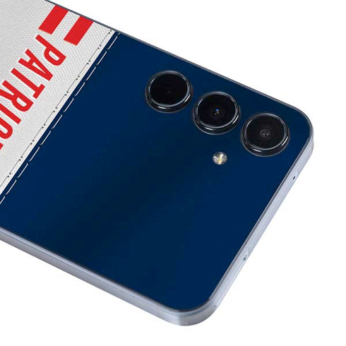 NFL New England Patriots White Striped Galaxy A36 5G Skin