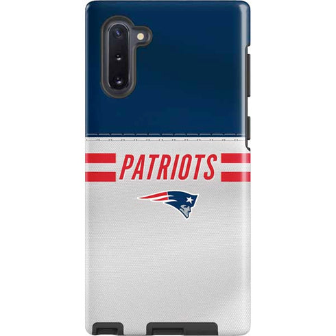 NFL New England Patriots White Striped Galaxy Cases