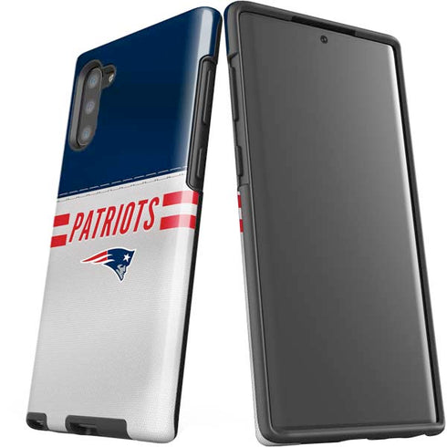 NFL New England Patriots White Striped Galaxy Note 10 Pro Case