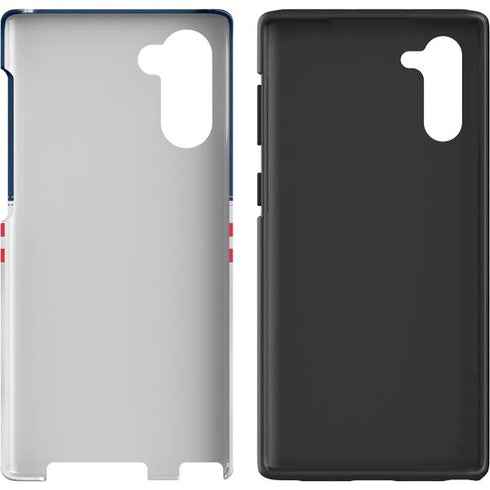 NFL New England Patriots White Striped Galaxy Note 10 Pro Case