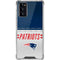 NFL New England Patriots White Striped Galaxy Note20 5G Clear Case