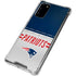 NFL New England Patriots White Striped Galaxy Note20 5G Clear Case