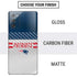 NFL New England Patriots White Striped Galaxy Note20 5G Skin