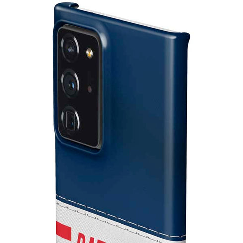 NFL New England Patriots White Striped Galaxy Note20 Ultra 5G Lite Case