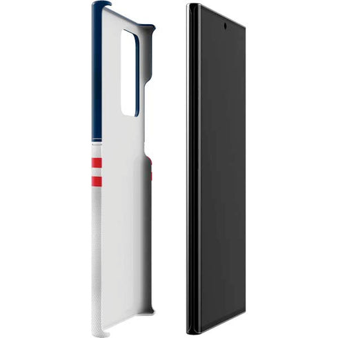 NFL New England Patriots White Striped Galaxy Note20 Ultra 5G Lite Case