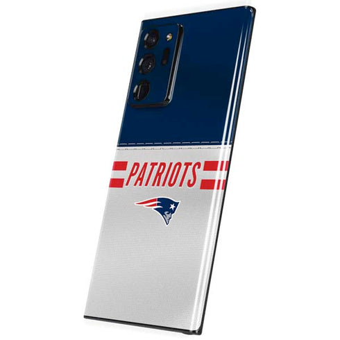 NFL New England Patriots White Striped Galaxy Note20 Ultra 5G Skin