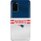 NFL New England Patriots White Striped Galaxy S20 Lite Case