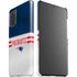 NFL New England Patriots White Striped Galaxy S20 Lite Case