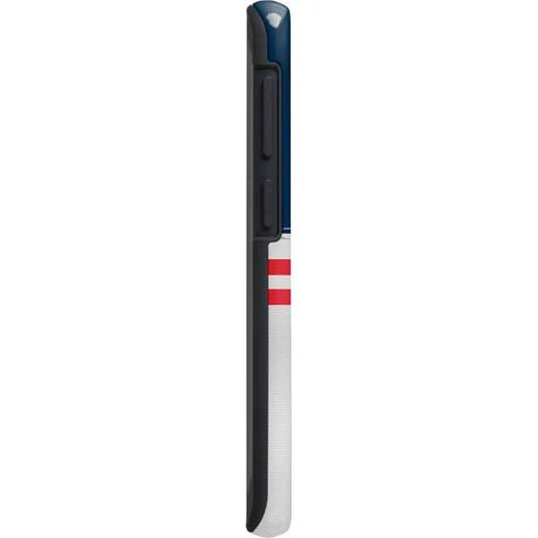 NFL New England Patriots White Striped Galaxy S20 Plus Pro Case
