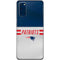 NFL New England Patriots White Striped Galaxy S20 Skin