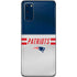 NFL New England Patriots White Striped Galaxy S20 Skin
