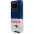 NFL New England Patriots White Striped Galaxy S20 Ultra 5G Pro Case