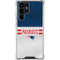 NFL New England Patriots White Striped Galaxy S23 Ultra Clear Case