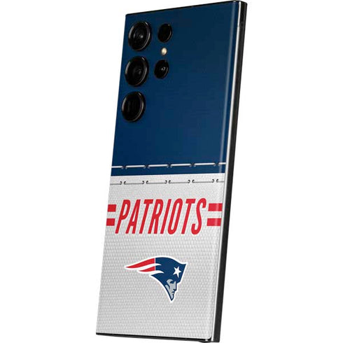 NFL New England Patriots White Striped Galaxy Skins