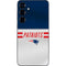 NFL New England Patriots White Striped Galaxy S24 Plus Skin