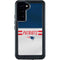 NFL New England Patriots White Striped Galaxy S24 Plus Waterproof Case