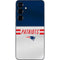 NFL New England Patriots White Striped Galaxy S25 Skin