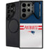 NFL New England Patriots White Striped Galaxy S24 Ultra Kickstand Case