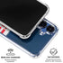 NFL New England Patriots White Striped Galaxy S25 Plus Clear Case