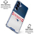 NFL New England Patriots White Striped Galaxy S25 Plus Clear Case