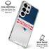 NFL New England Patriots White Striped Galaxy S25 Ultra Clear Case