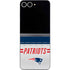 NFL New England Patriots White Striped Galaxy Z Flip6 Skin