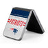 NFL New England Patriots White Striped Galaxy Z Flip6 Skin