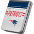 NFL New England Patriots White Striped Galaxy Z Flip6 Skin