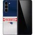 NFL New England Patriots White Striped Galaxy Z Fold5 5G Skin