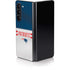 NFL New England Patriots White Striped Galaxy Z Fold5 5G Skin