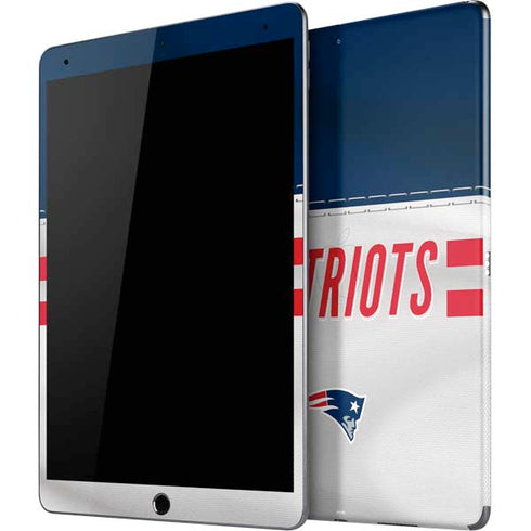 NFL New England Patriots White Striped iPad Skins