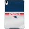 NFL New England Patriots White Striped iPad 11th Gen (2025) Clear Case