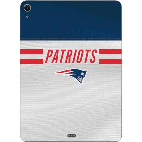 NFL New England Patriots White Striped Apple iPad Air Skin
