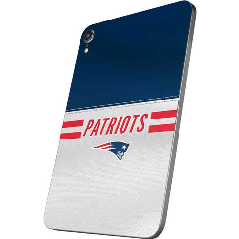 NFL New England Patriots White Striped Apple iPad Mini Skin