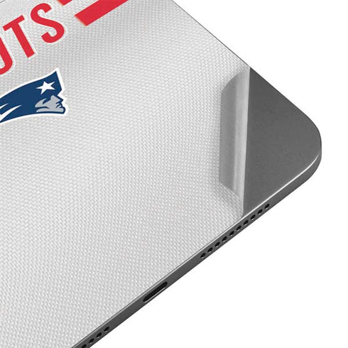 NFL New England Patriots White Striped Apple iPad Mini Skin