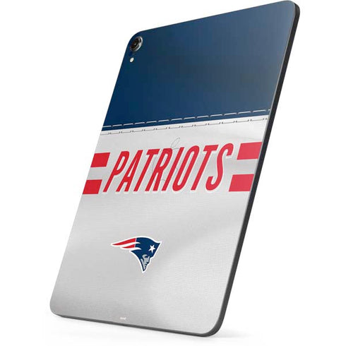 NFL New England Patriots White Striped Apple iPad Pro Skin