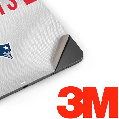 NFL New England Patriots White Striped Apple iPad Pro Skin